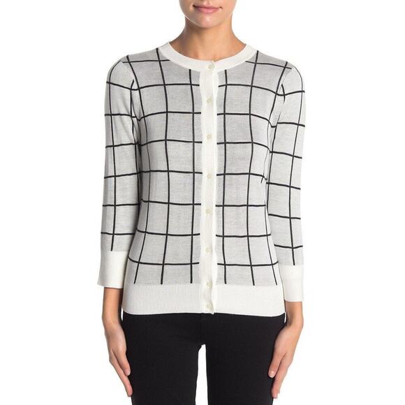 HALOGEN WINDOWPANE BUTTON FRONT SIZE L - Picture 2 of 5